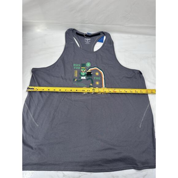 Brooks NWT Women's Distance Tank 2.0 Run For The Gold St Patricks Day Size XL - Picture 6 of 7